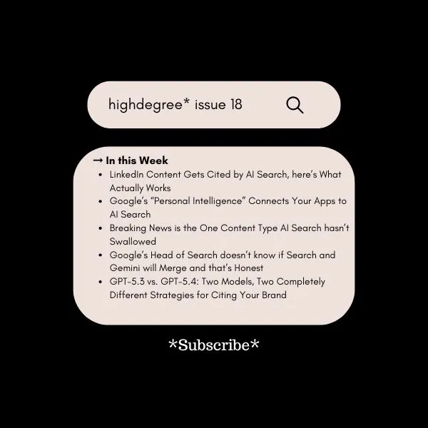 AI Search Is Rewriting the Rules — Are You Ready? | HighDegree* – Issue 18